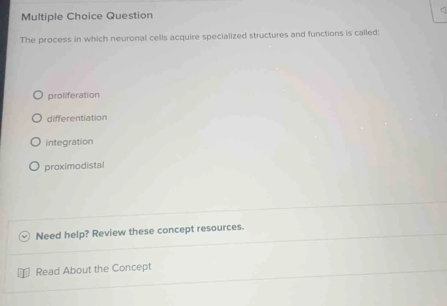 multiple choice question the process in which neuronal cells acquire sp…