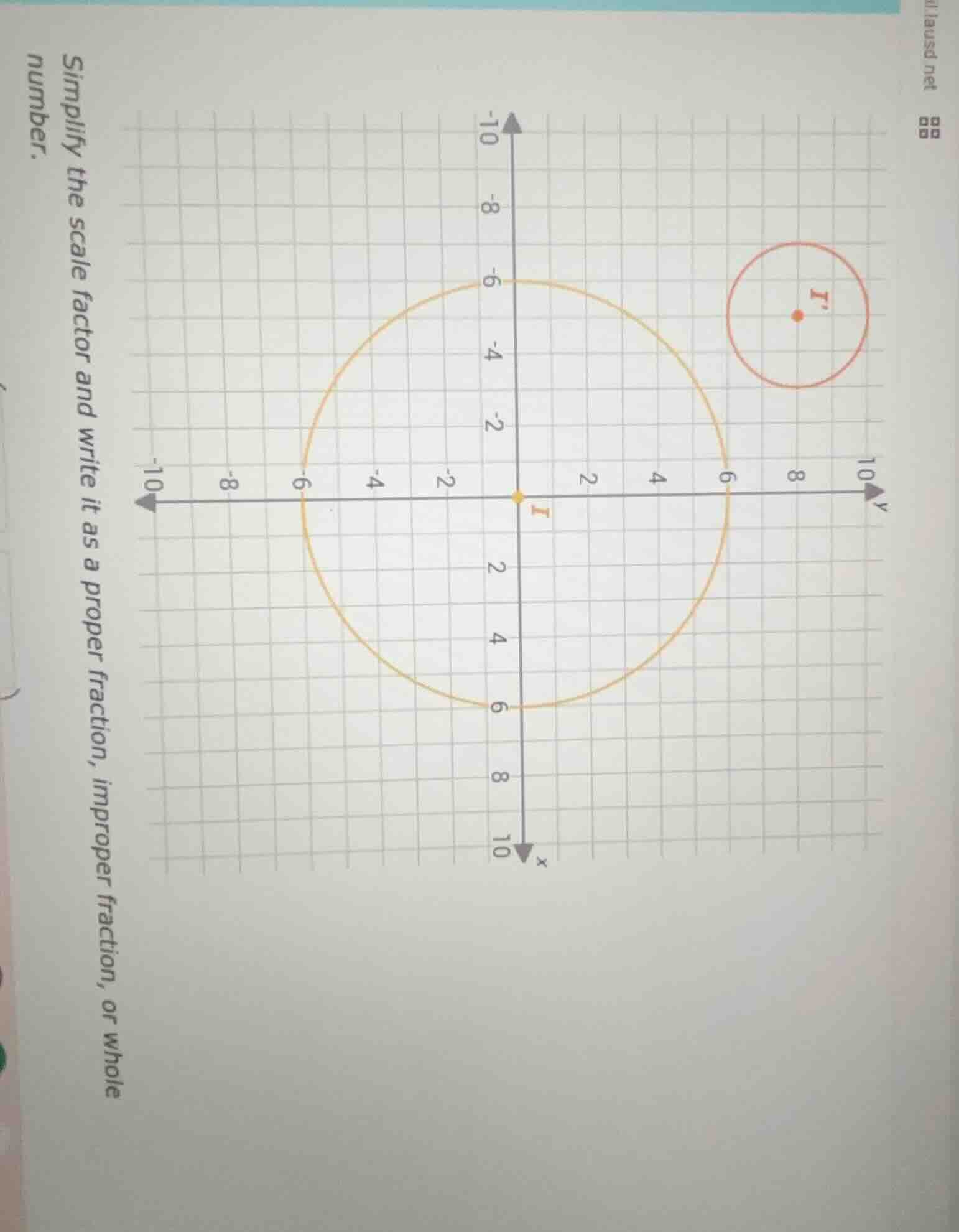simplify the scale factor and write it as a proper fraction, improper f…