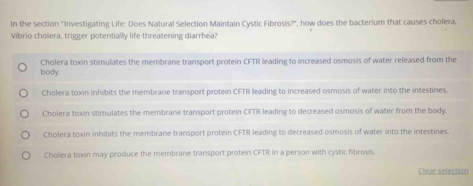 in the section \investigating life: does natural selection maintain cys…