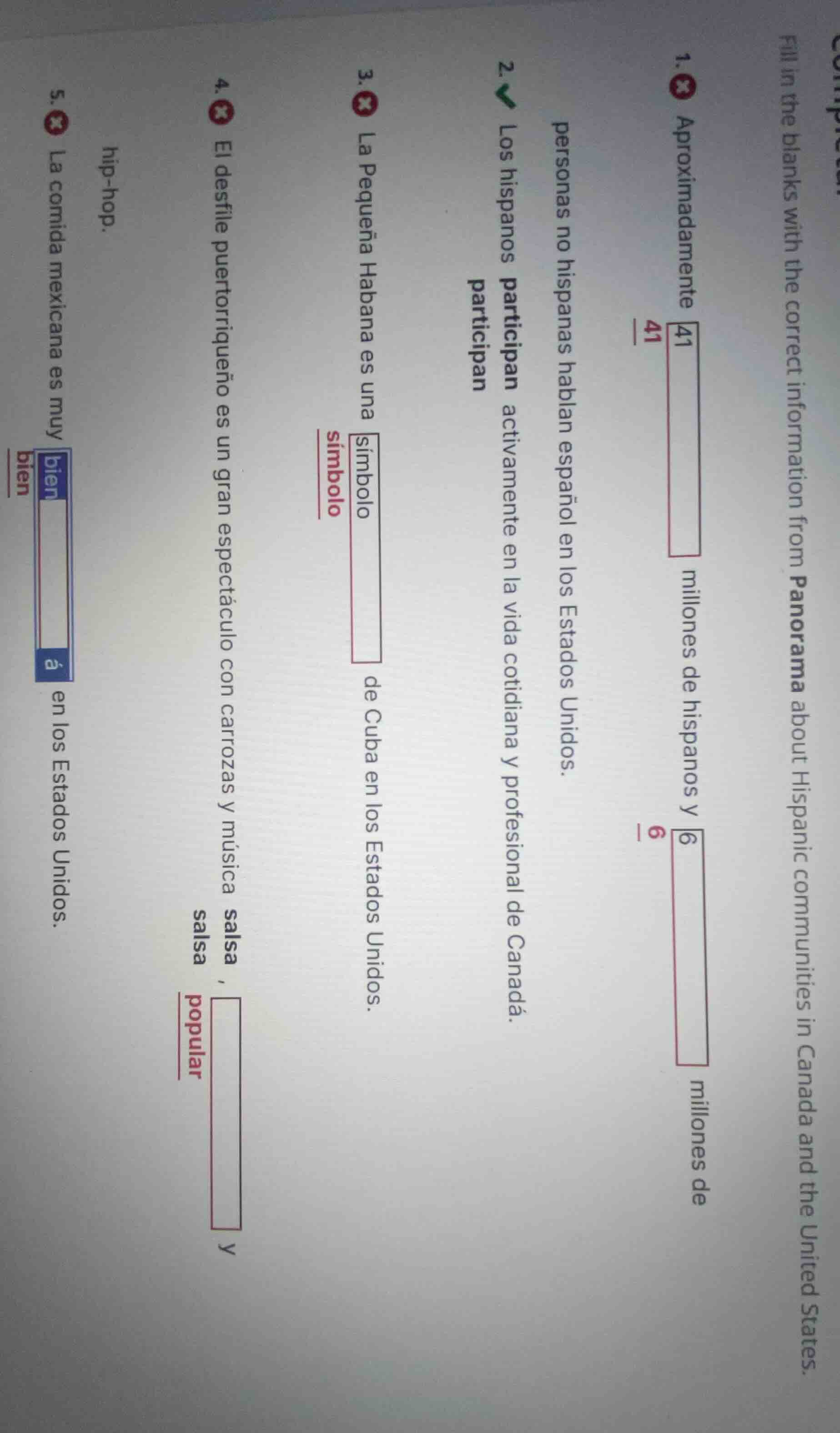 complete fill in the blanks with the correct information from panorama …