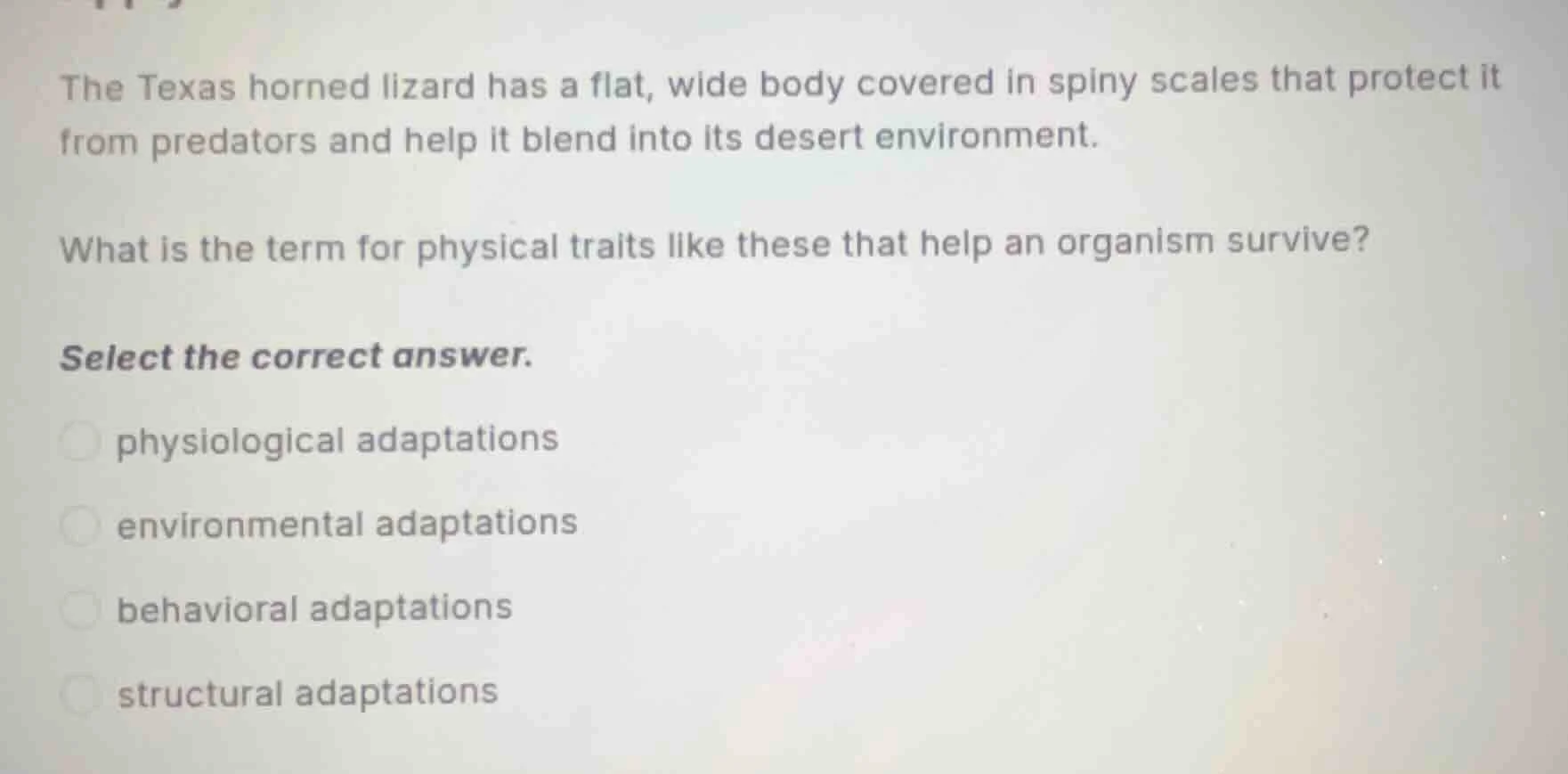 the texas horned lizard has a flat, wide body covered in spiny scales t…