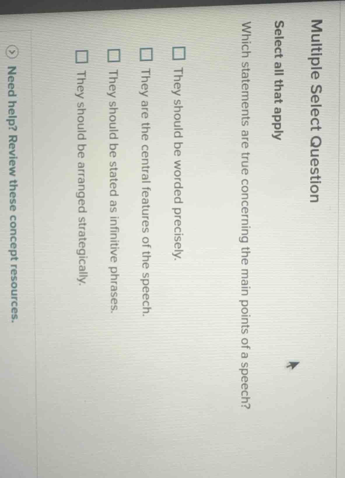 multiple select question select all that apply which statements are tru…
