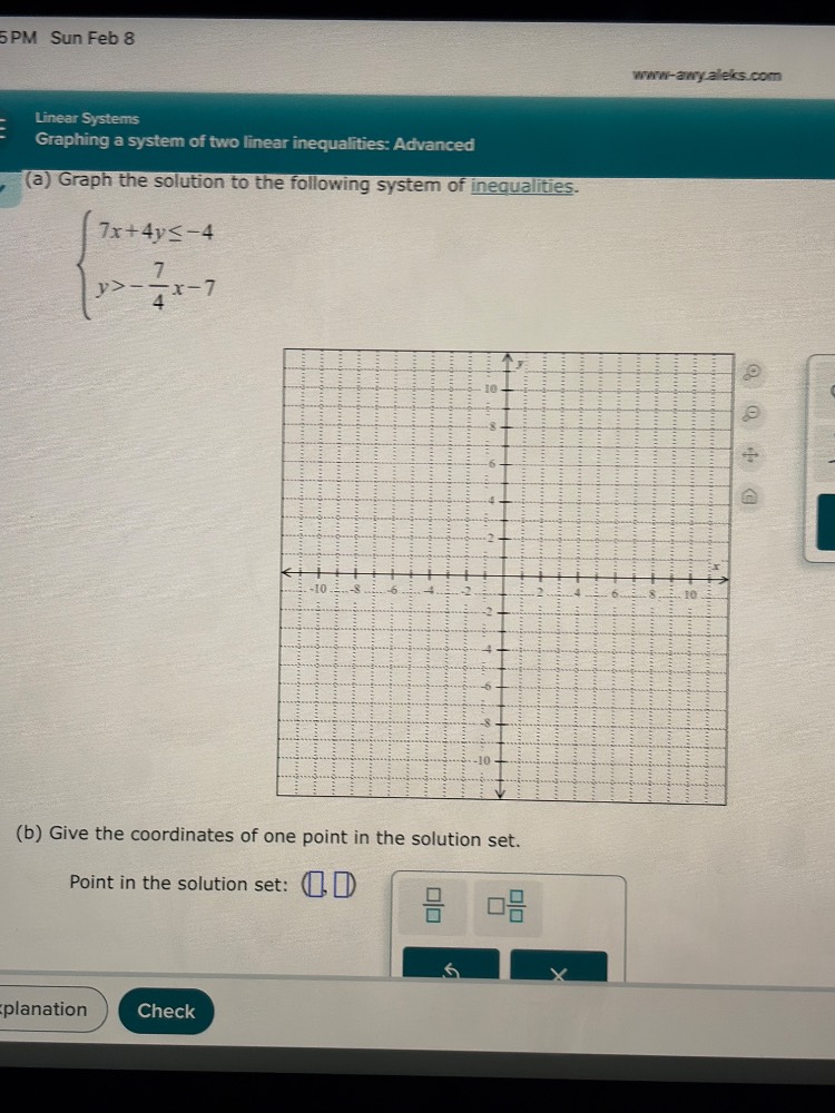 linear systems graphing a system of two linear inequalities: advanced (…