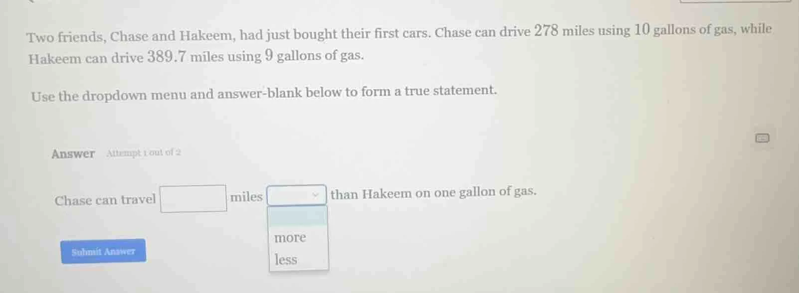 two friends, chase and hakeem, had just bought their first cars. chase …