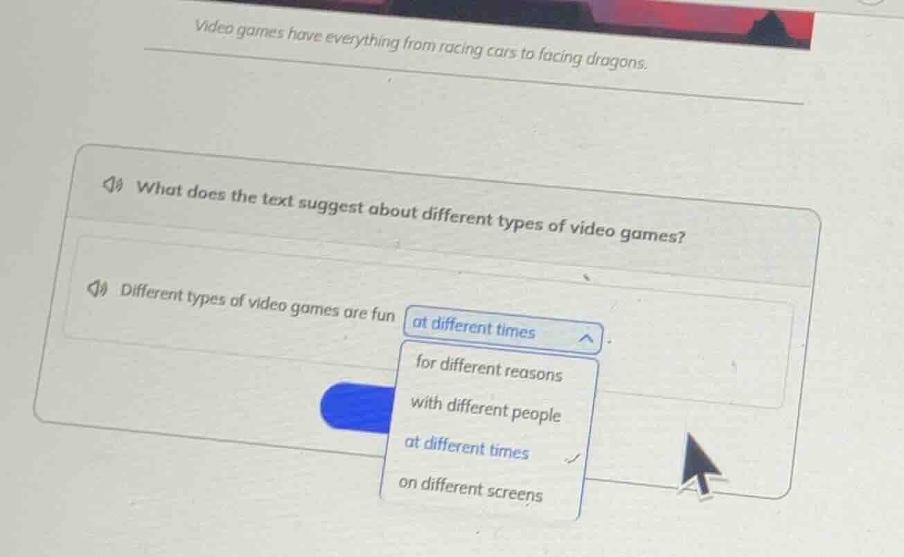 video games have everything from racing cars to facing dragons. what do…