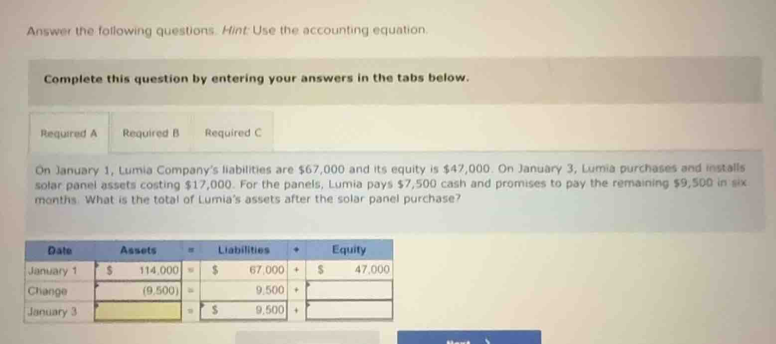 answer the following questions. hint: use the accounting equation. comp…
