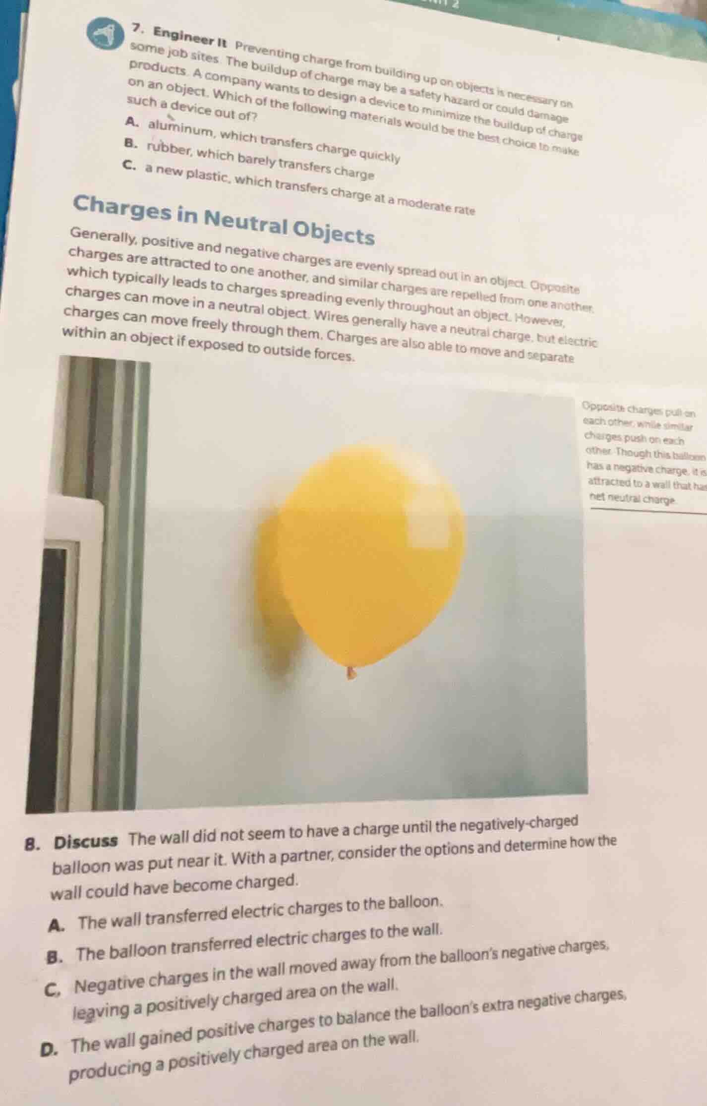 7. engineer it preventing charge from building up on objects is necessa…