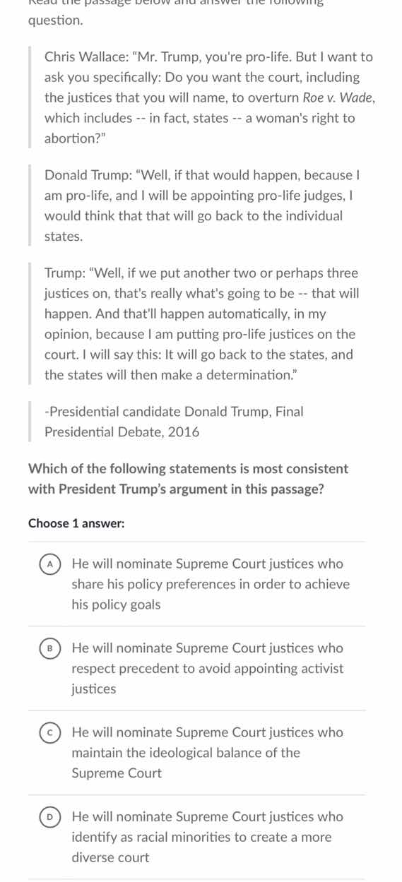 read the passage below and answer the following question. chris wallace…