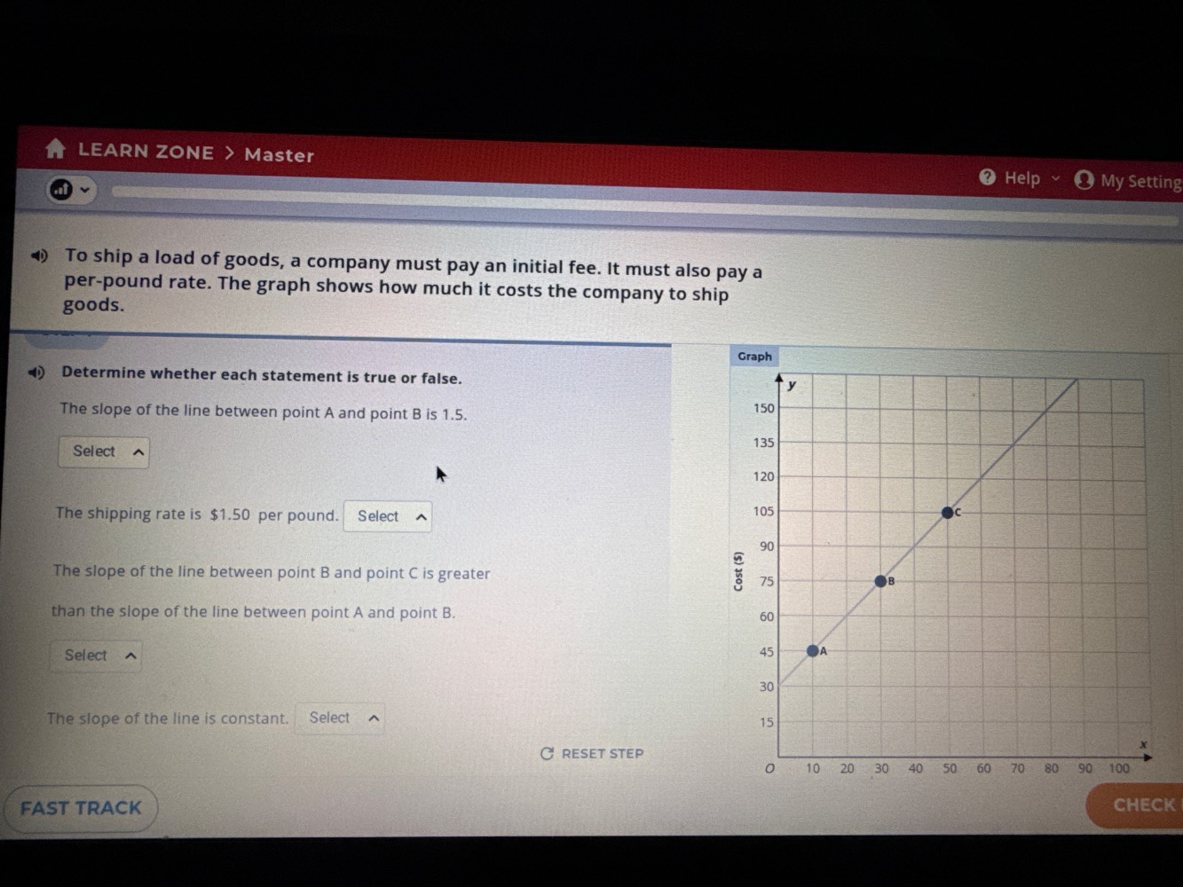 to ship a load of goods, a company must pay an initial fee. it must als…