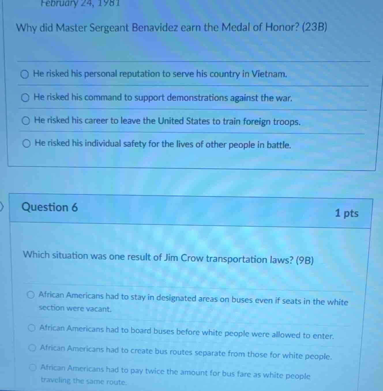 february 24, 1981 why did master sergeant benavidez earn the medal of h…