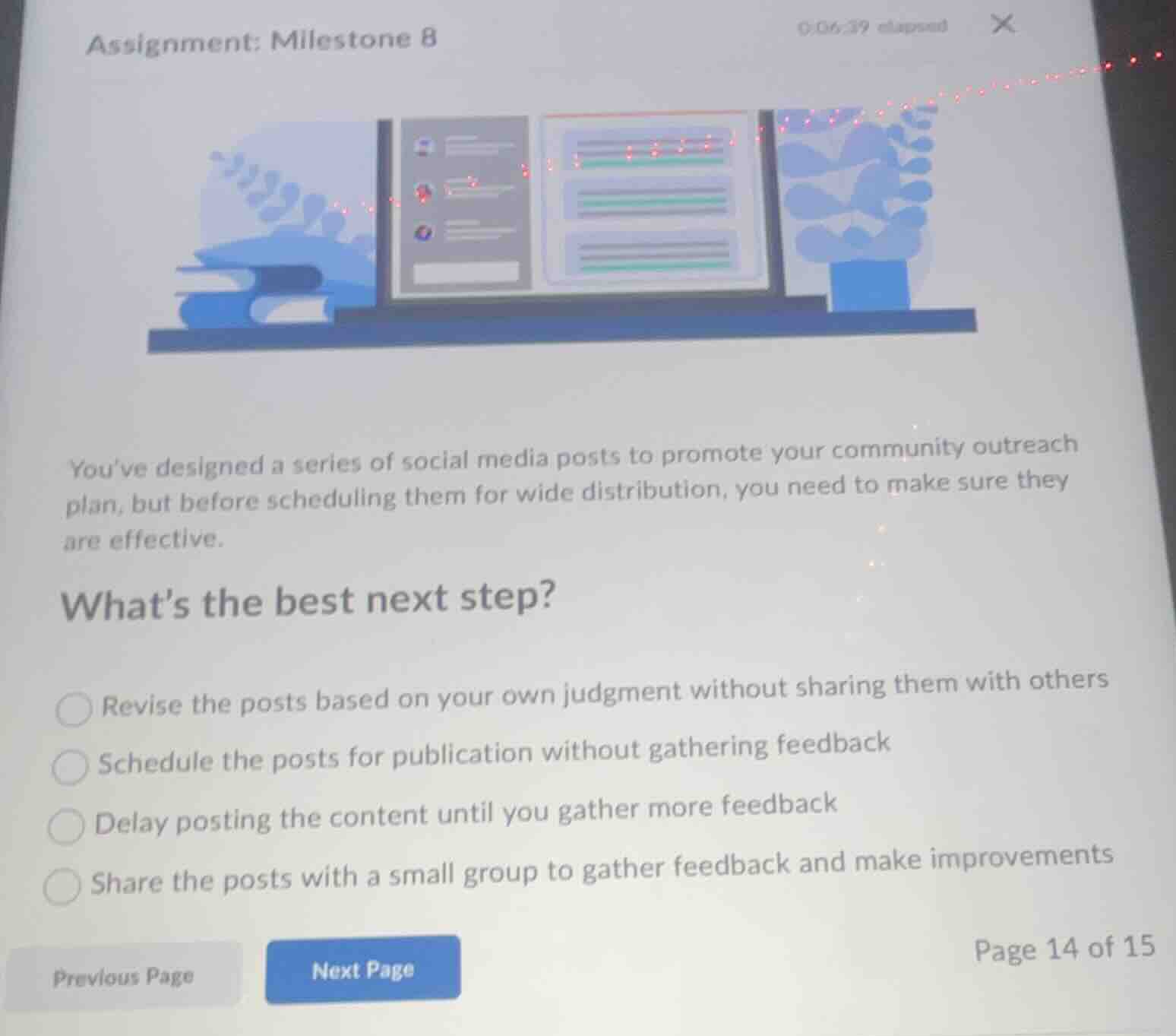 assignment: milestone 8 youve designed a series of social media posts t…