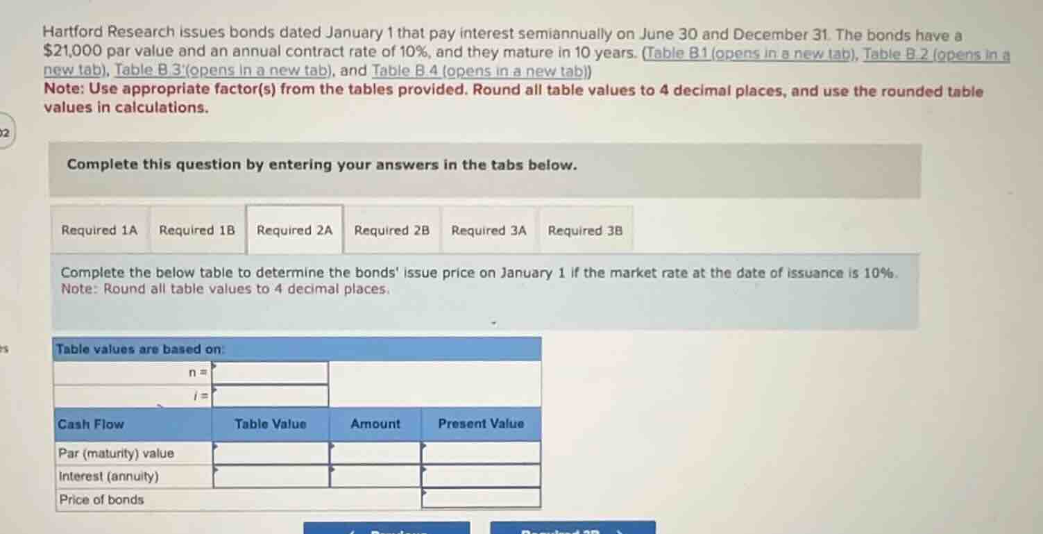 hartford research issues bonds dated january 1 that pay interest semian…
