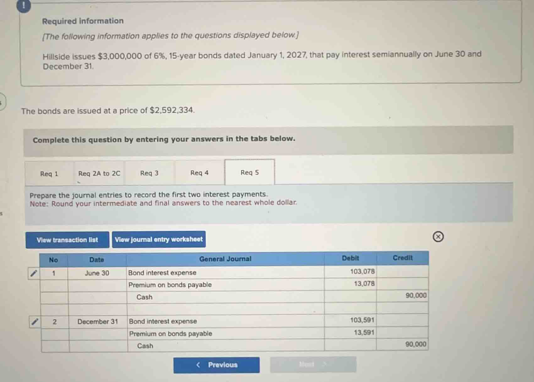 required information the following information applies to the questions…