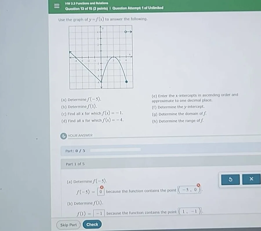 hw 2.3 functions and relations question 13 of 15 (2 points) | question …
