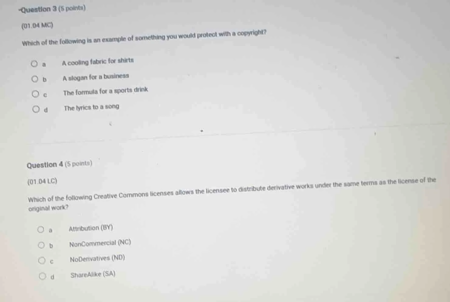 question 3 (5 points) (01.04 mc) which of the following is an example o…