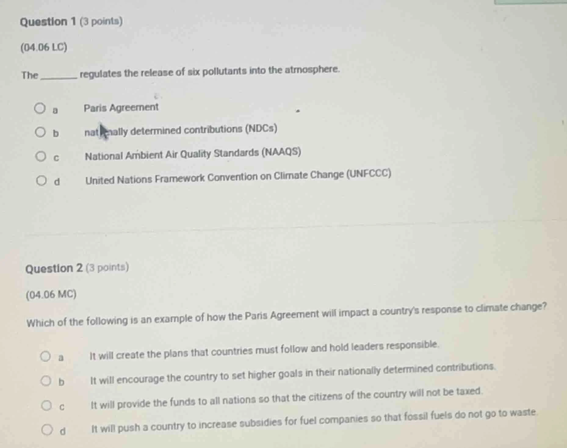 question 1 (3 points) (04.06 lc) the ______ regulates the release of si…