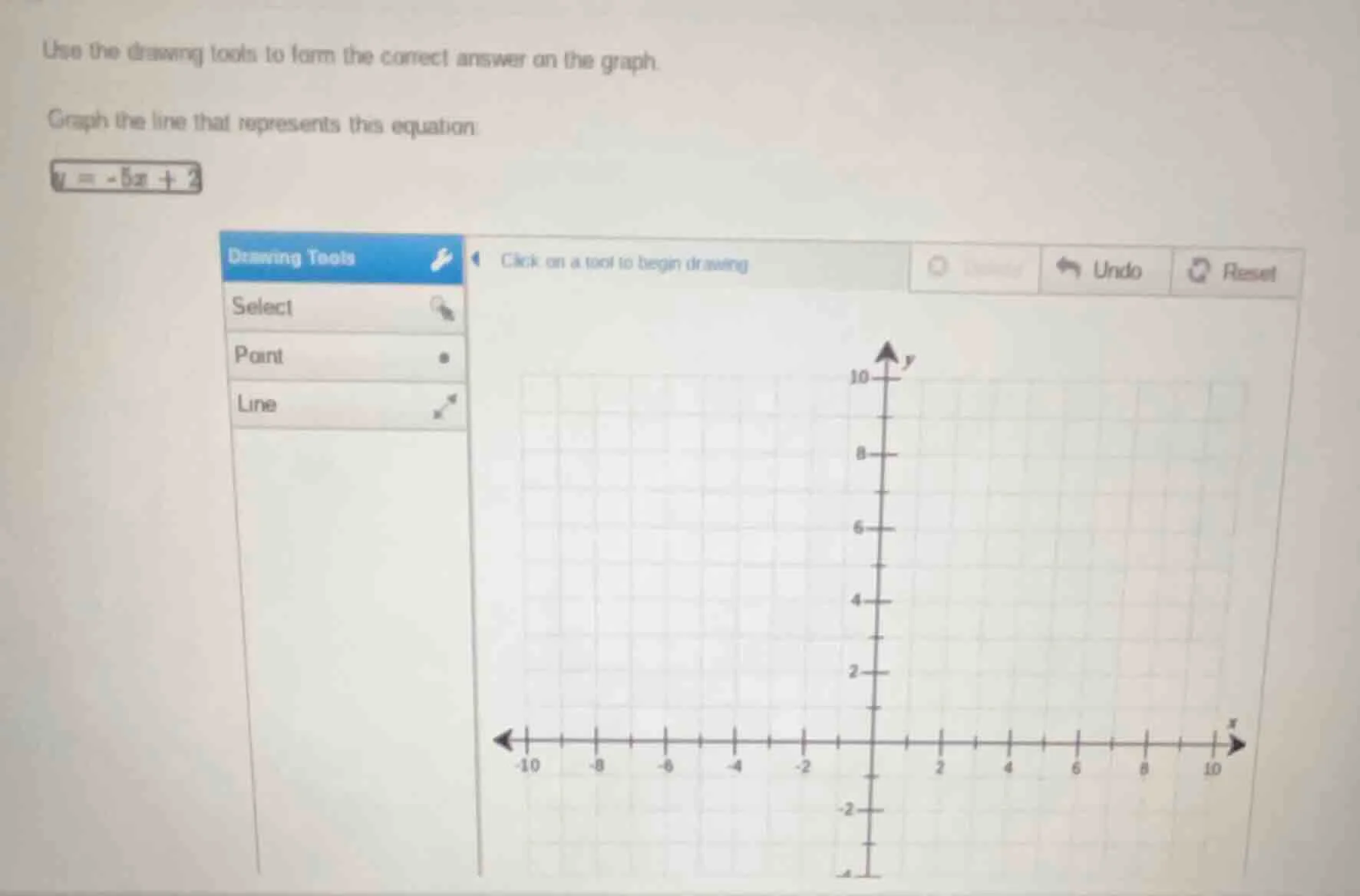 use the drawing tools to form the correct answer on the graph. graph th…