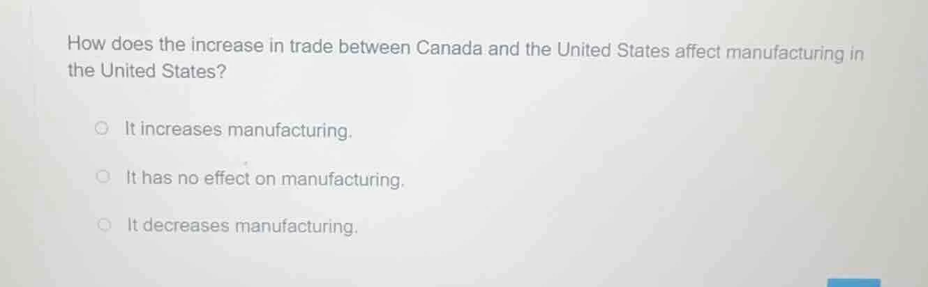how does the increase in trade between canada and the united states aff…