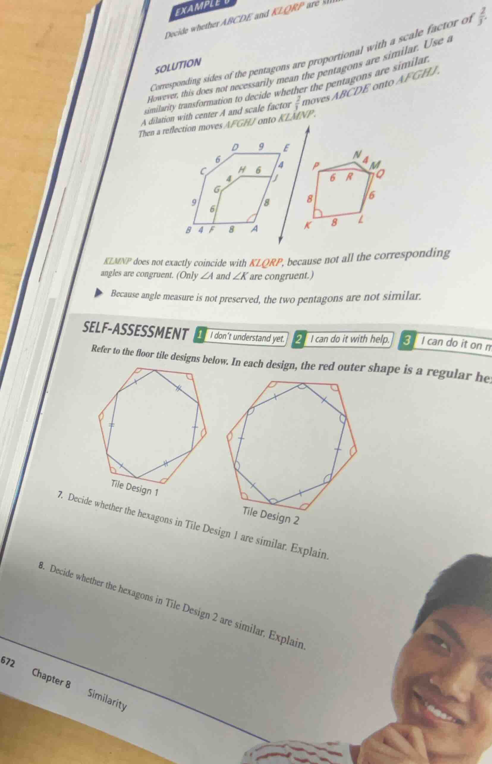 example 6 decide whether abcde and klqrp are sim solution corresponding…