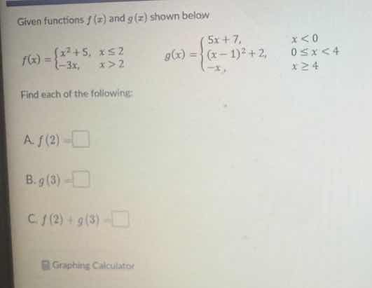 given functions $f(x)$ and $g(x)$ shown below:$f(x)=\\begin{cases}x^2+5…