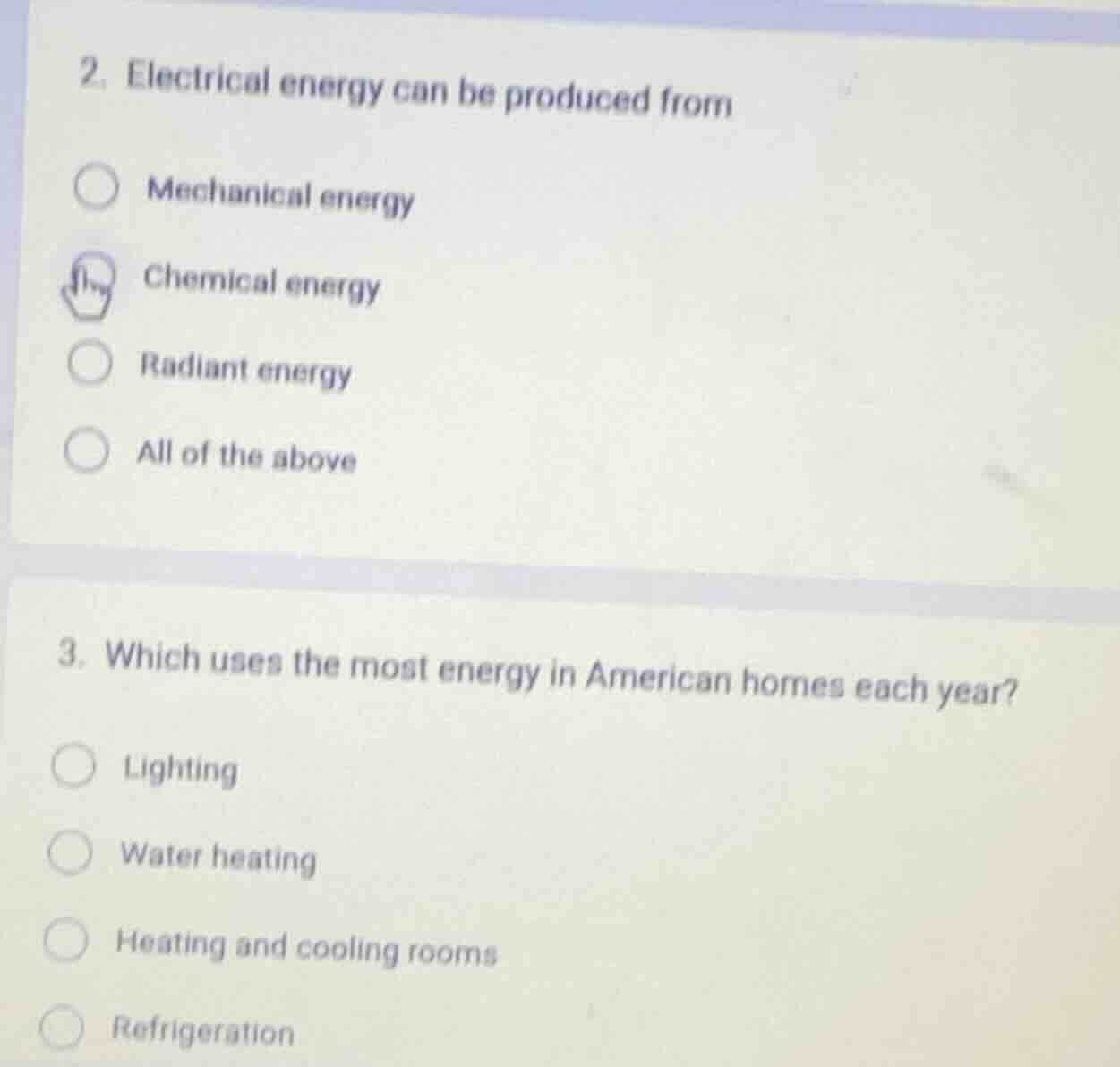 2. electrical energy can be produced from mechanical energy chemical en…