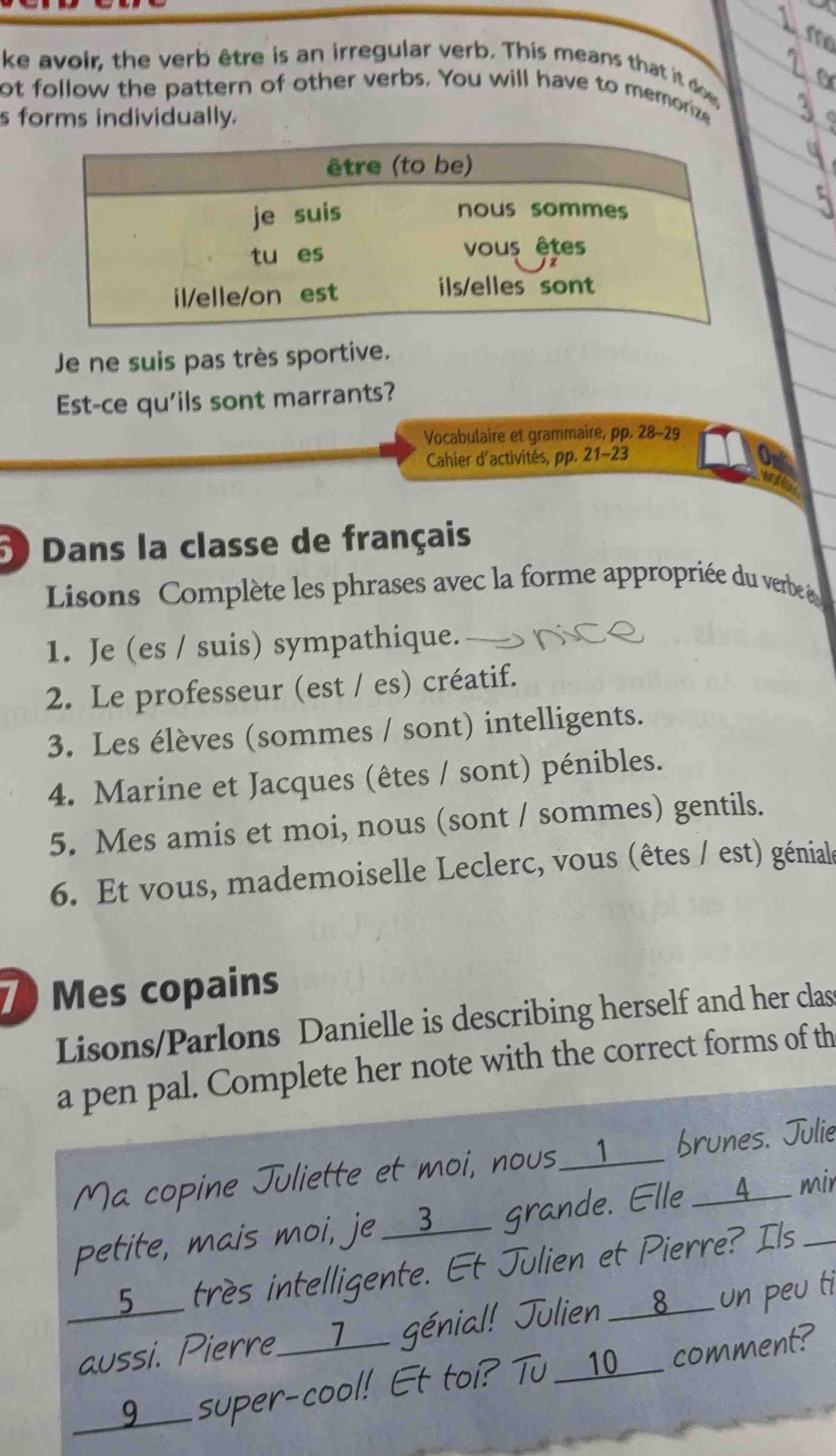 ke avoir, the verb être is an irregular verb. this means that it does n…