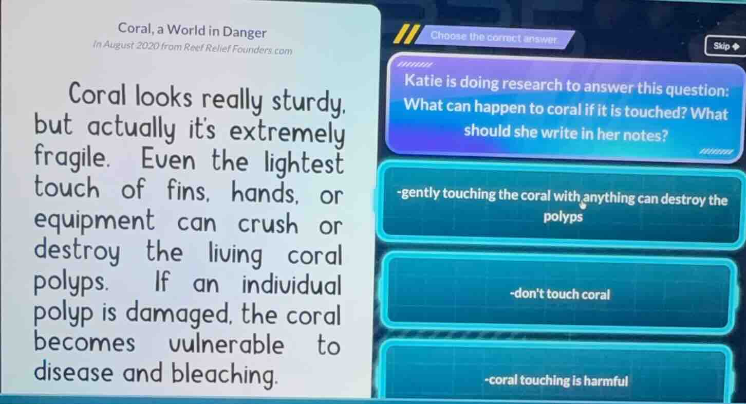 coral, a world in danger in august 2020 from reef relief founders.com c…