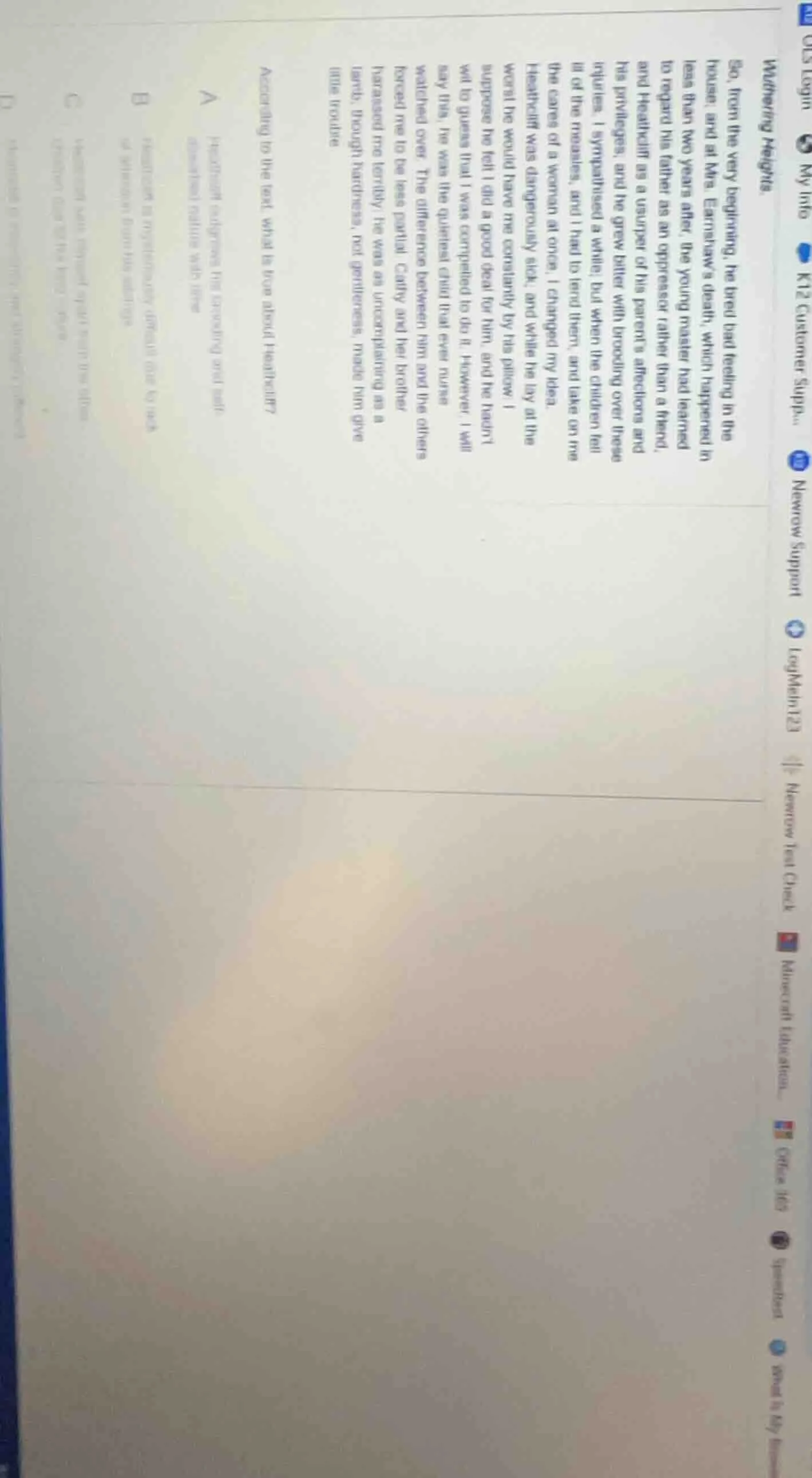 wuthering heightsso, from the very beginning, he bred bad feeling in th…