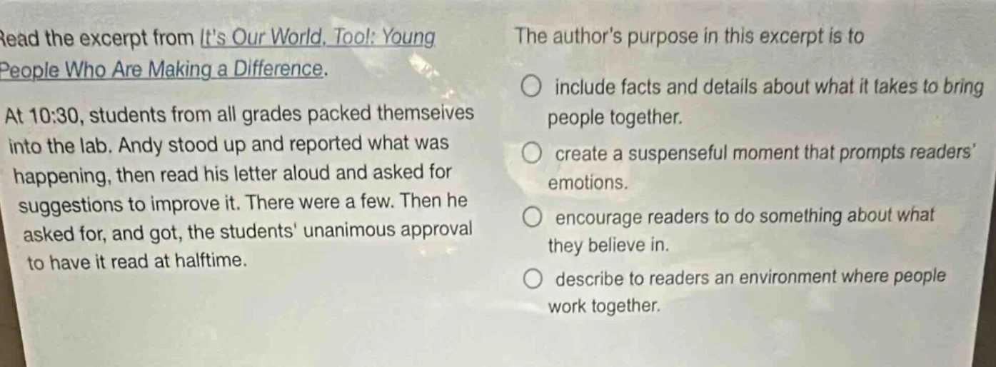 read the excerpt from its our world, too!: young people who are making …