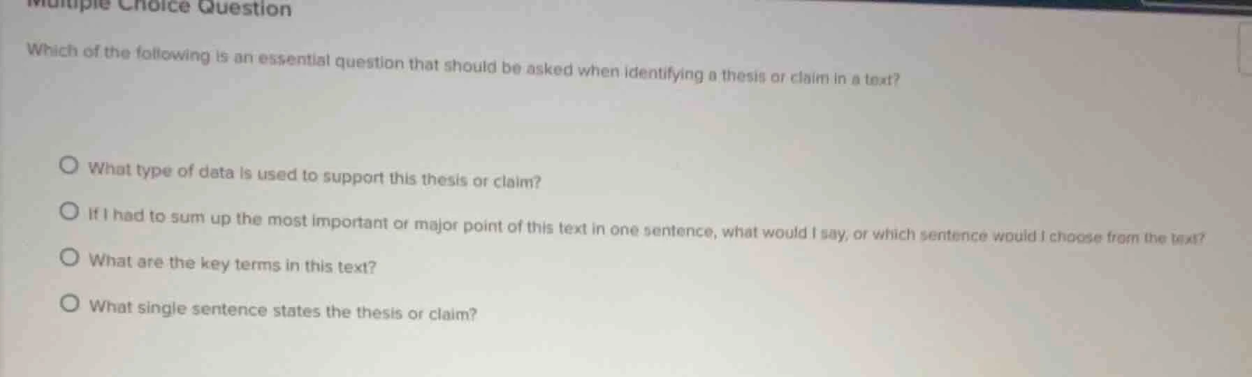 multiple choice question which of the following is an essential questio…