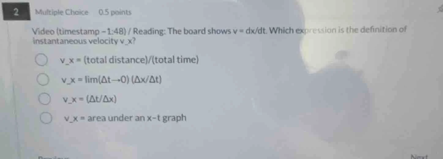 2 multiple choice 0.5 points video (timestamp -1:48) / reading: the boa…