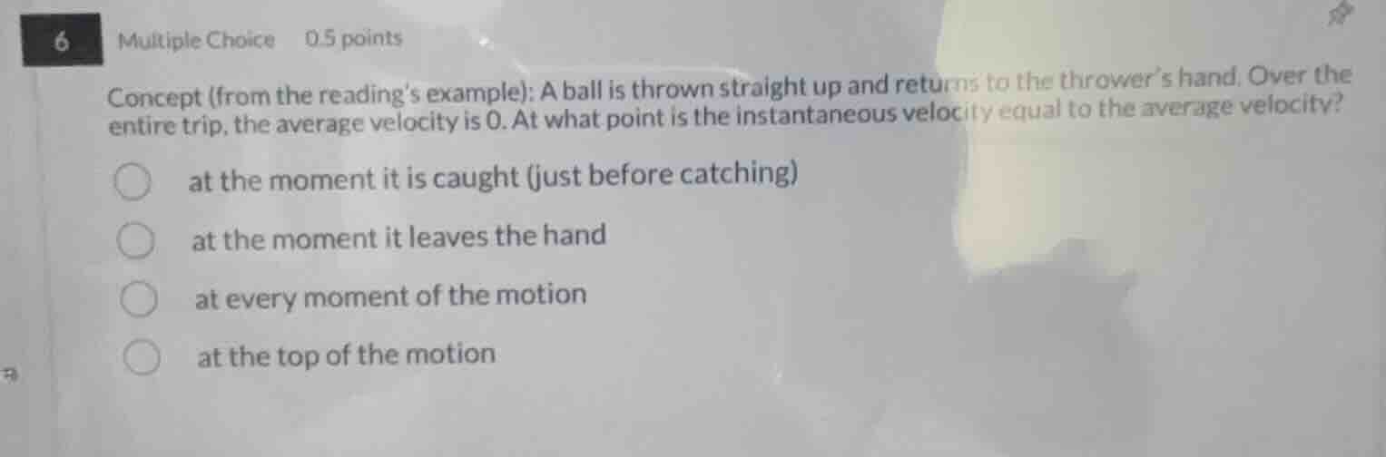 6 multiple choice 0.5 points concept (from the readings example): a bal…