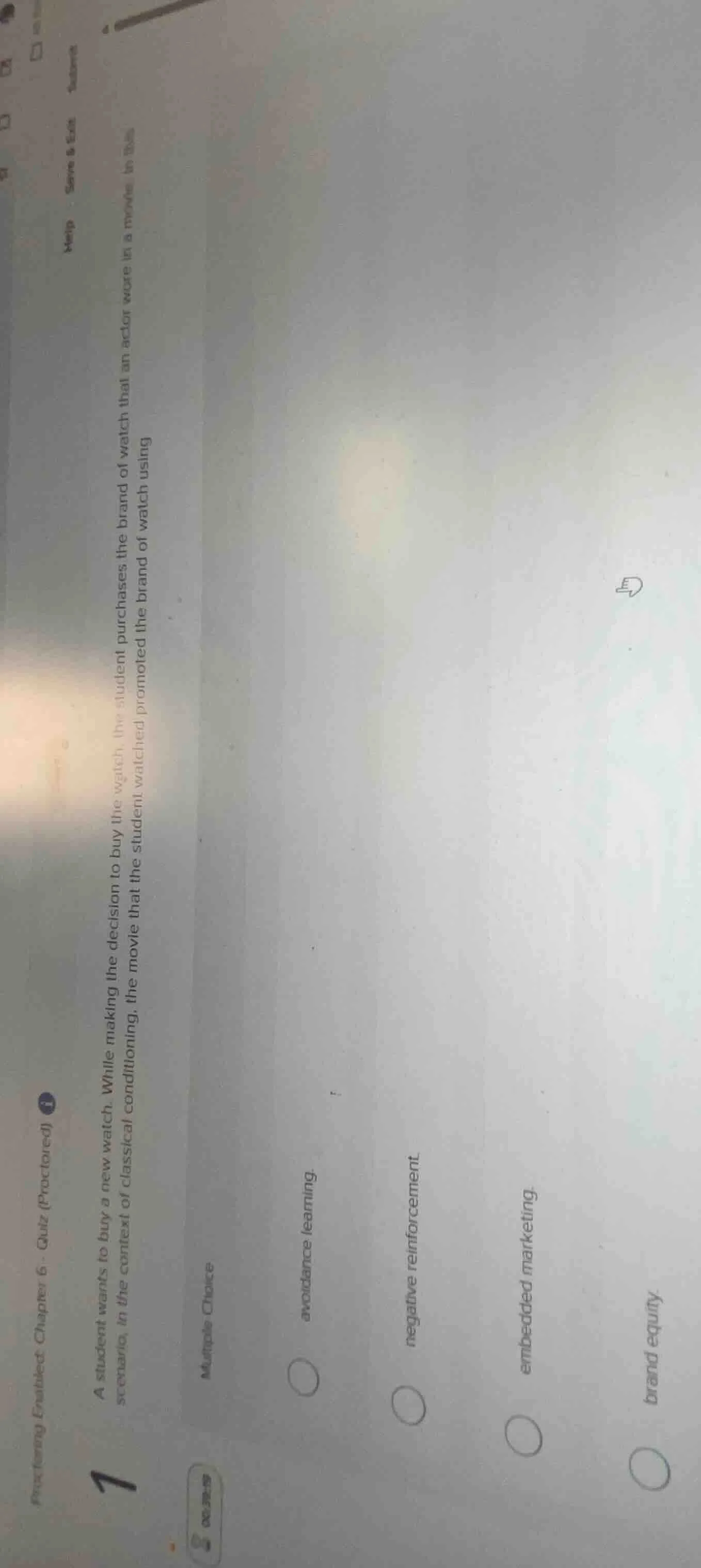 proctoring enabled: chapter 6 - quiz (proctored)help save & exit submit…