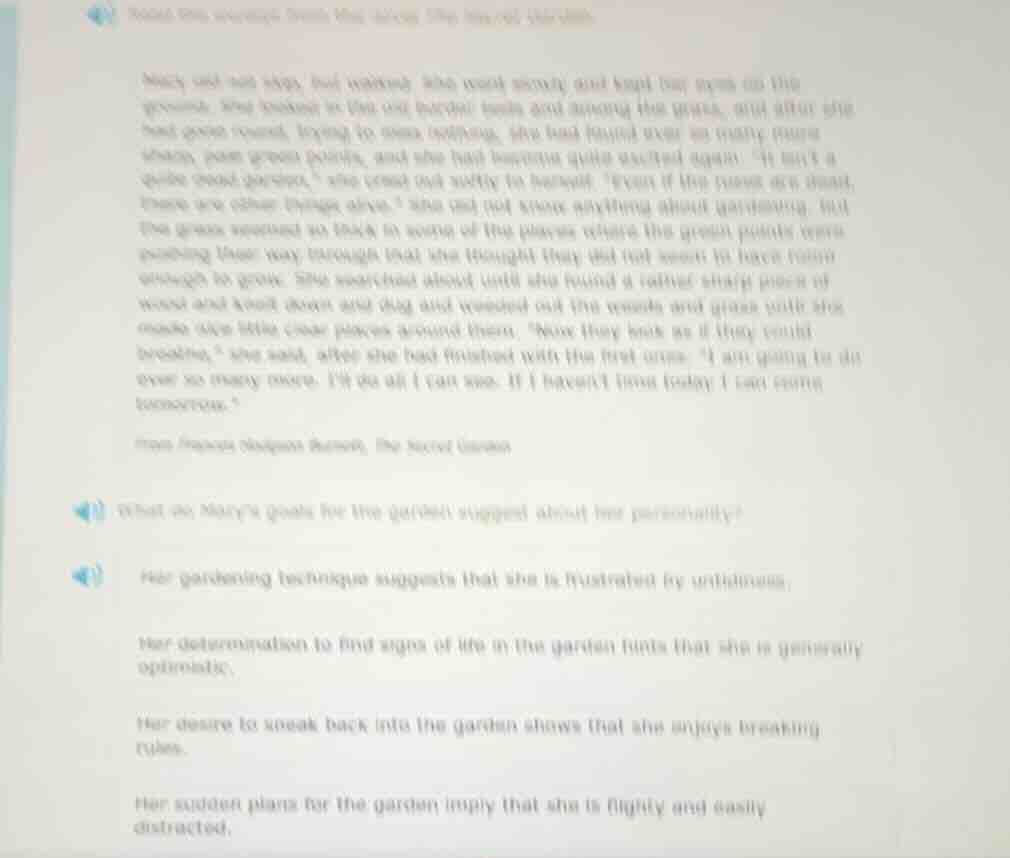 mary did not skip, but walked. she walked slowly and kept her eyes on t…