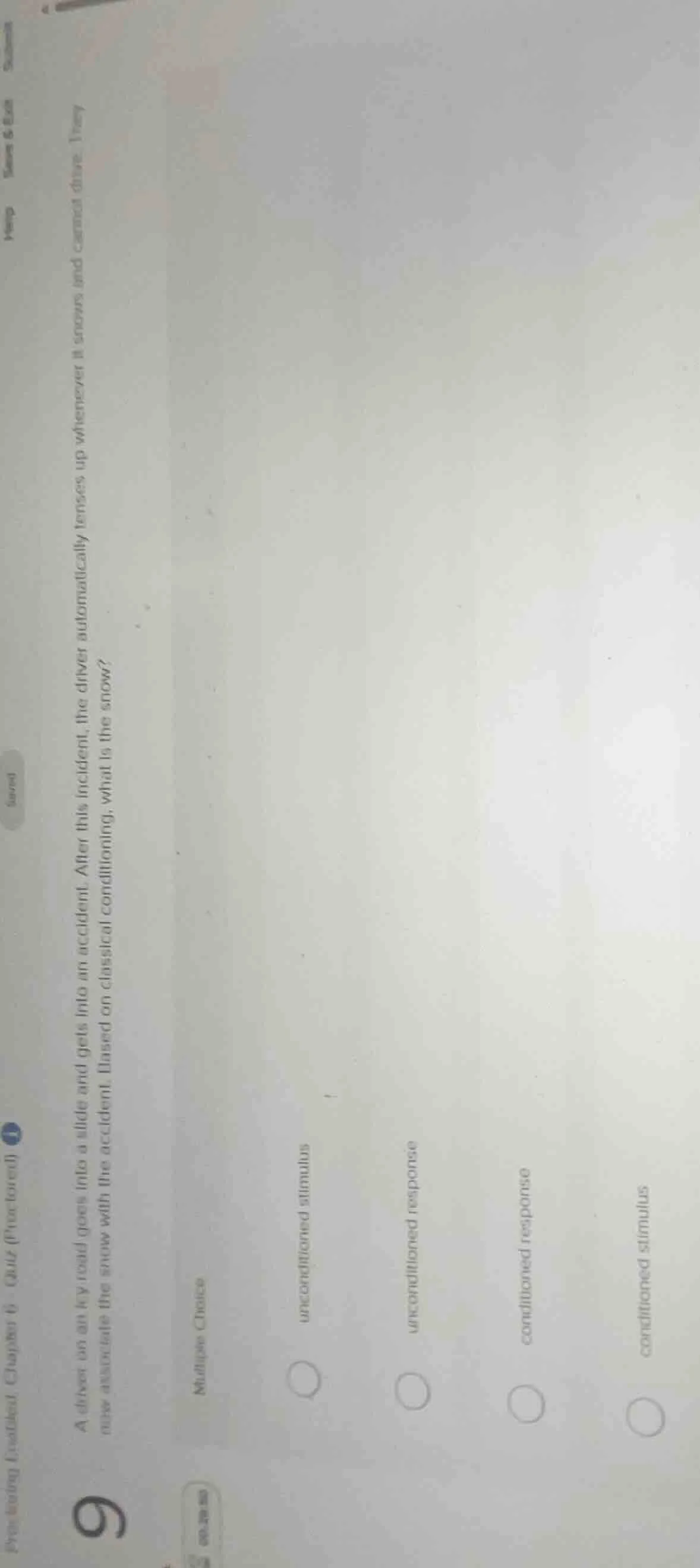 9. a driver on an icy road goes into a slide and gets into an accident.…