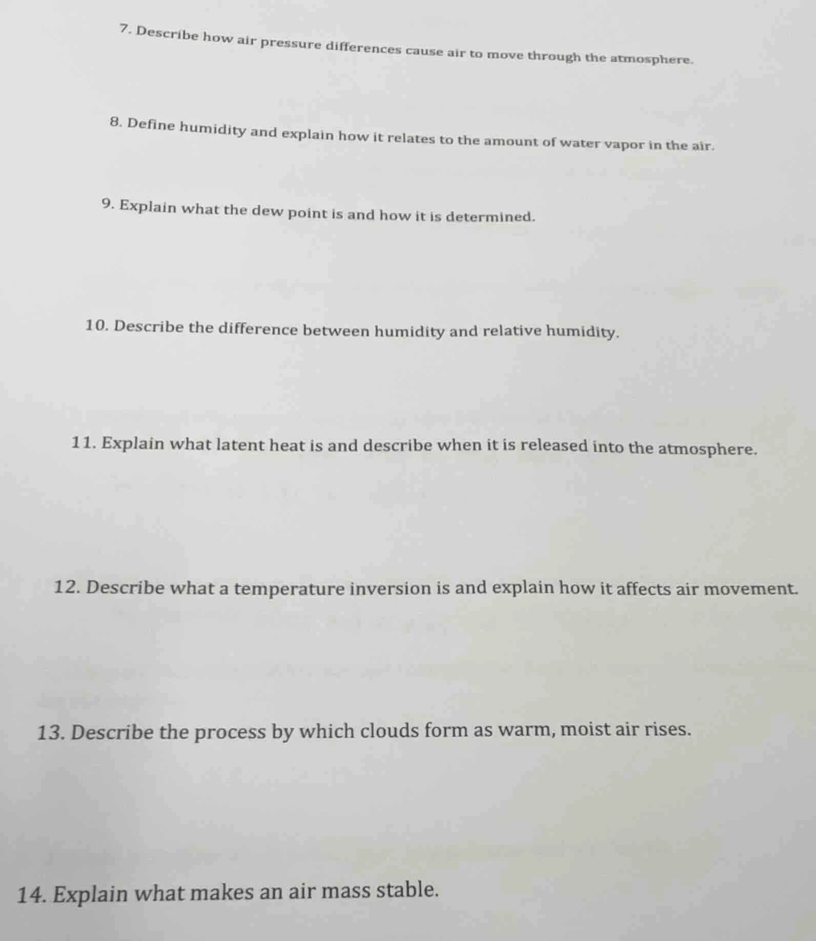 7. describe how air pressure differences cause air to move through the …