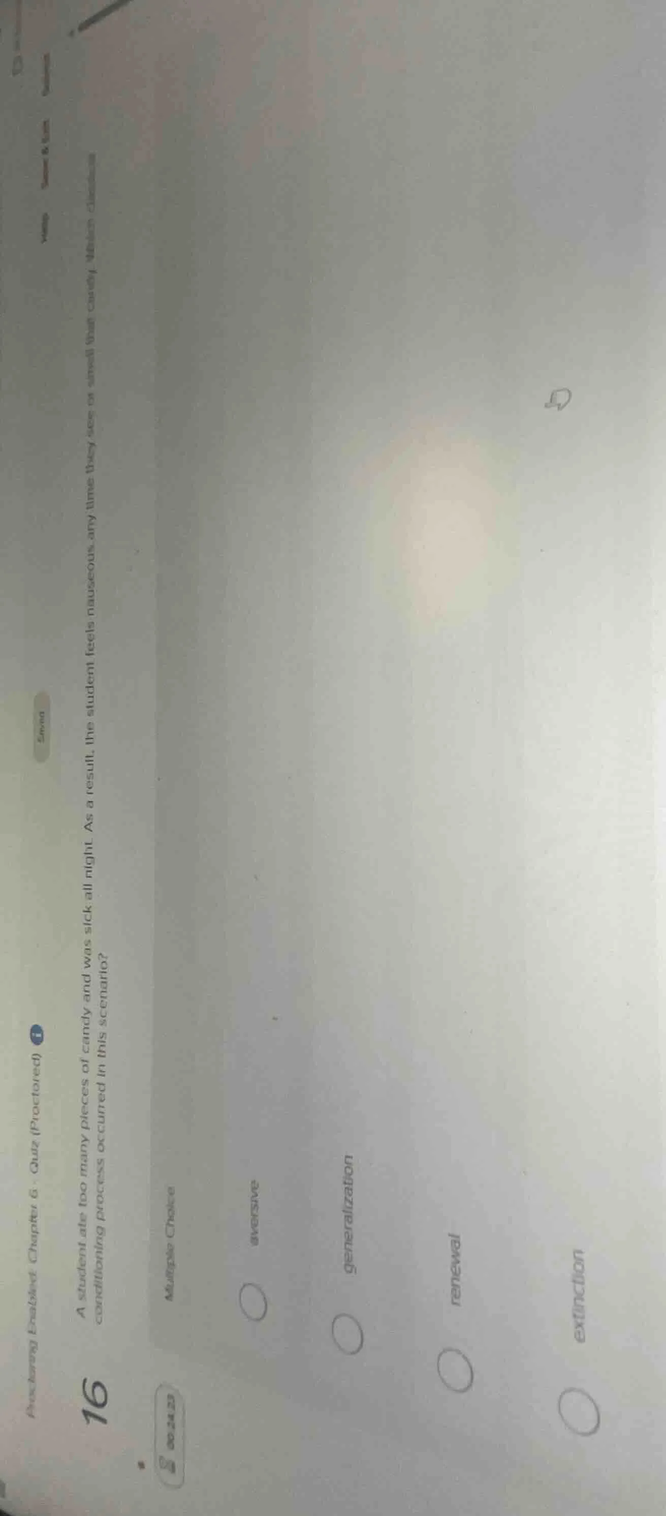 proctoring enabled: chapter 6 - quiz (proctored)16a student ate too man…