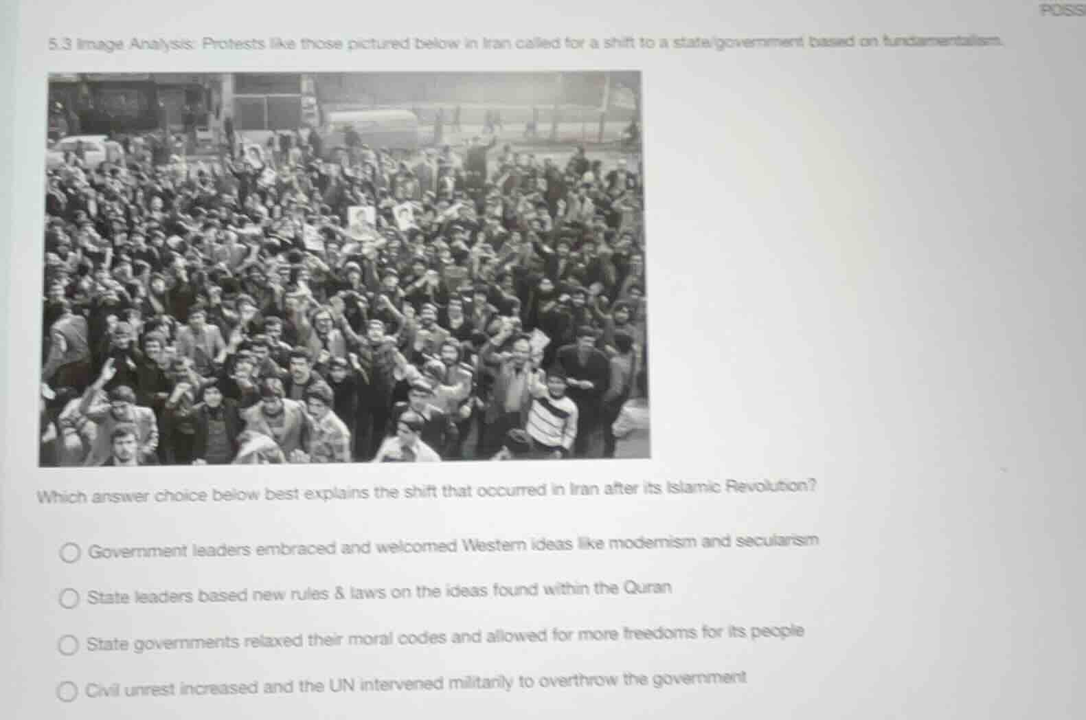 5.3 image analysis: protests like those pictured below in iran called f…