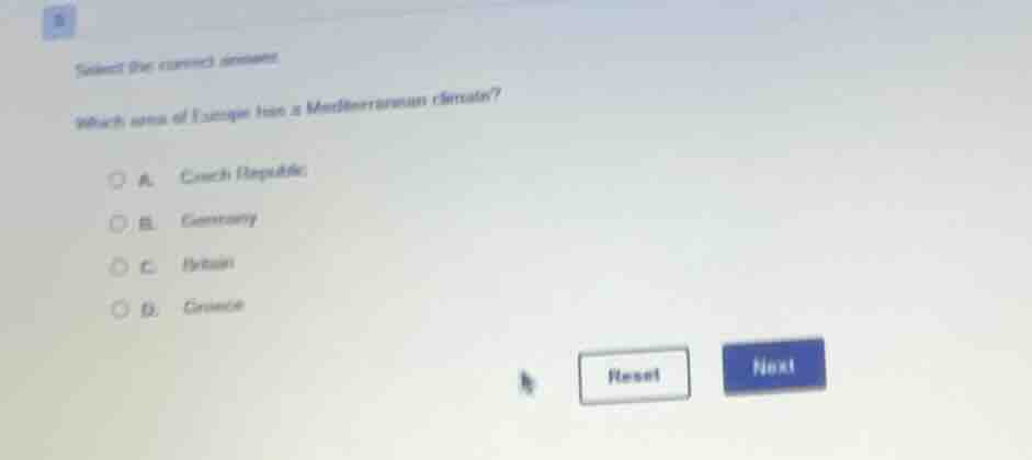 select the correct answer which area of europe has a mediterranean clim…