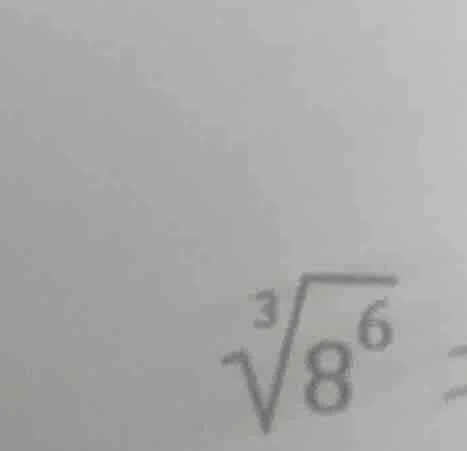 $\\sqrt3{8^{6}}$