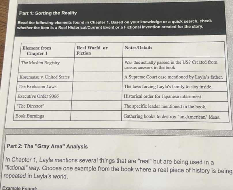 part 1: sorting the reality read the following elements found in chapte…