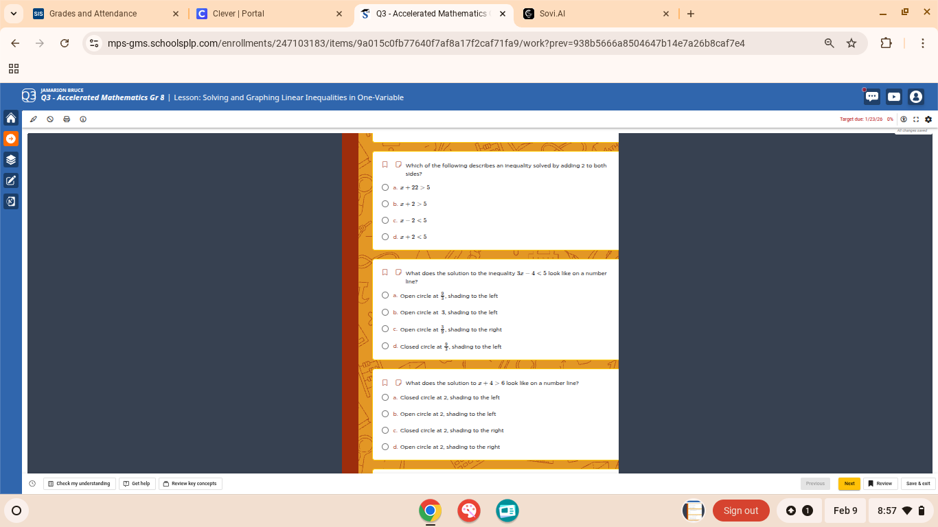 1. which of the following describes an inequality solved by adding 2 to…