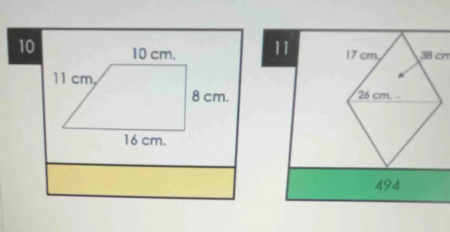 10 10 cm. 11 cm. 8 cm. 16 cm. 11 17 cm. 38 cm 26 cm. 494