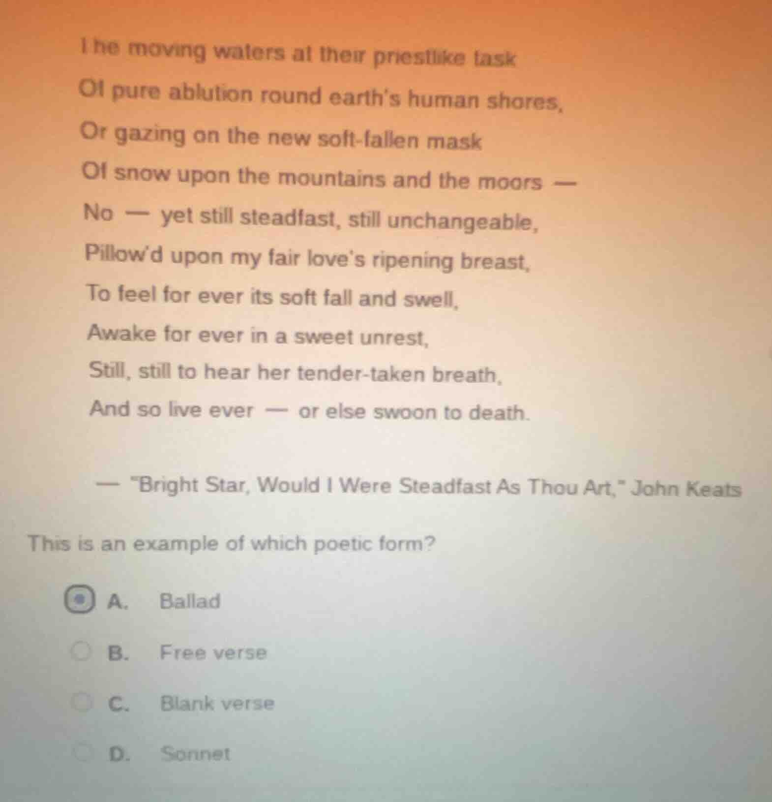 the moving waters at their priestlike task of pure ablution round earth…