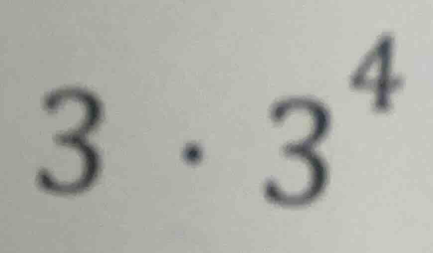 $3 cdot 3^4$