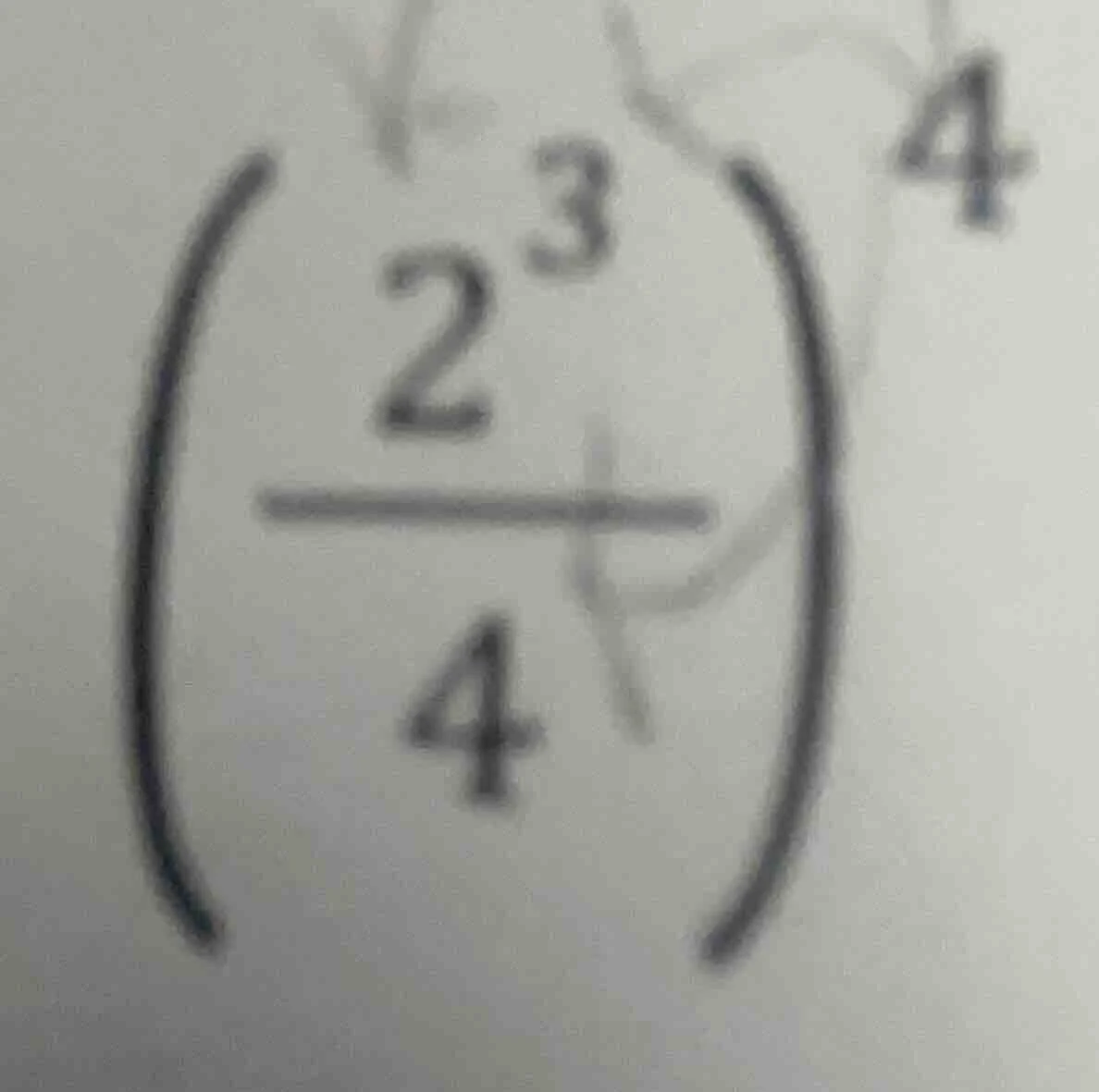$left(\frac{2^{3}}{4} ight)^{4}$