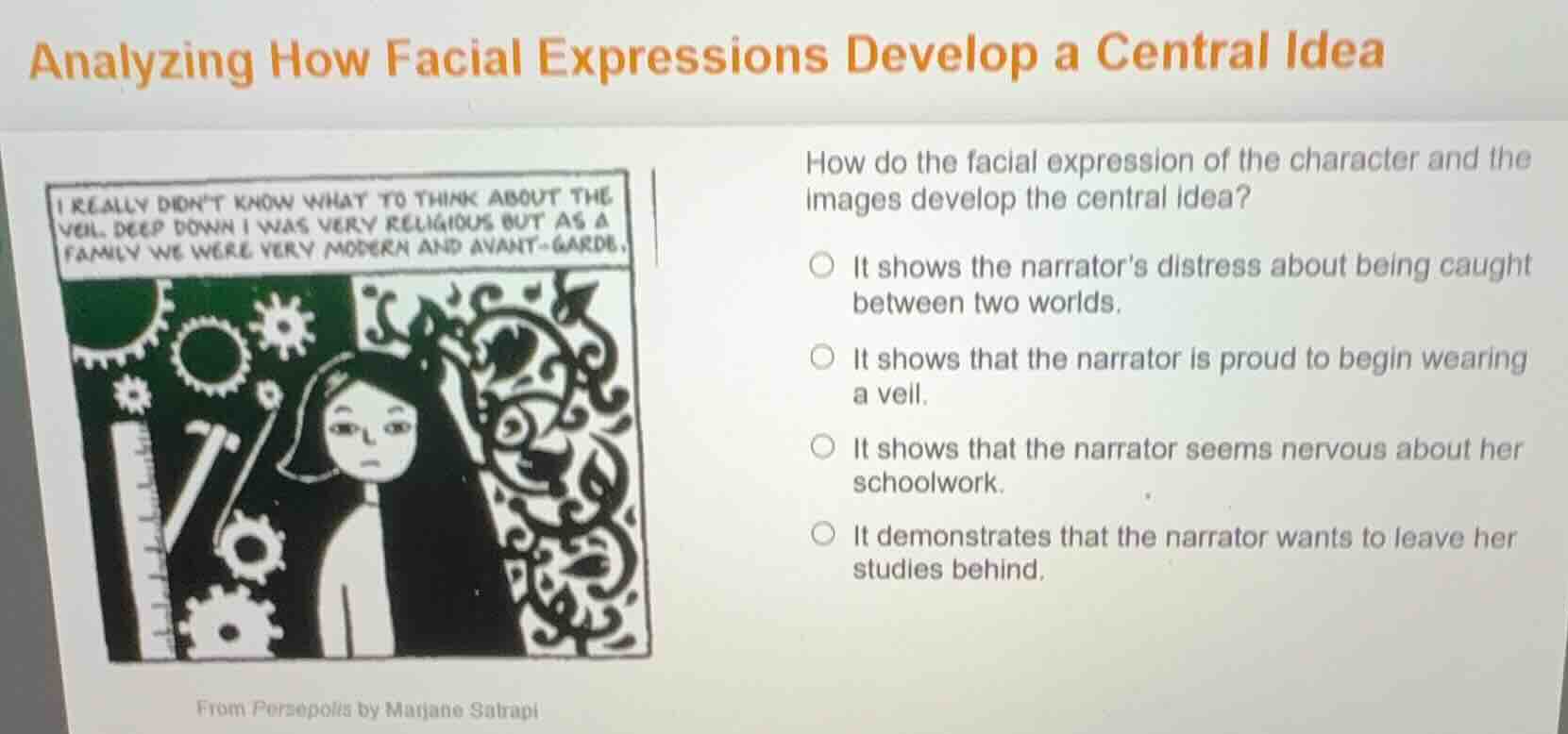 analyzing how facial expressions develop a central idea i really didnt …