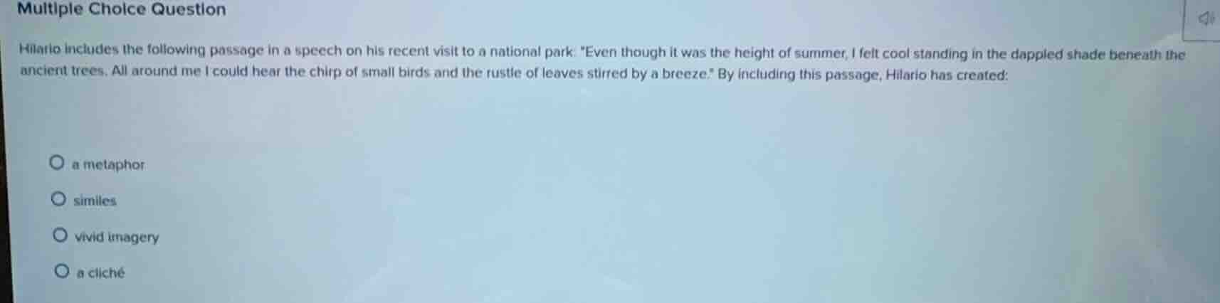 multiple choice question hilario includes the following passage in a sp…