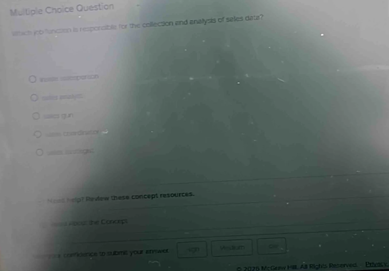 multiple choice question which job function is responsible for the coll…