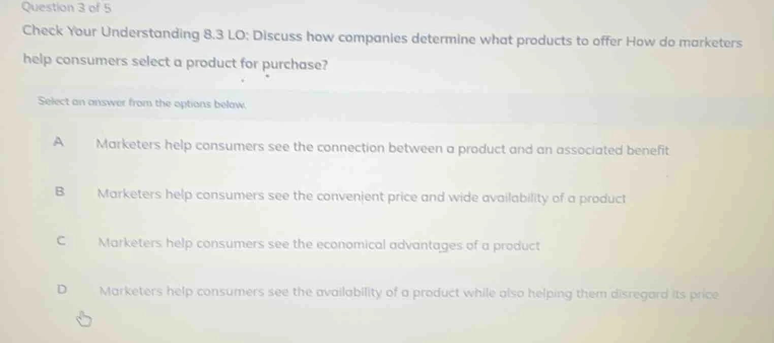 question 3 of 5 check your understanding 8.3 lo: discuss how companies …